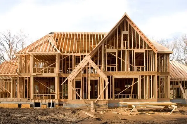 Framing a traditional stick-built home on Cape Cod