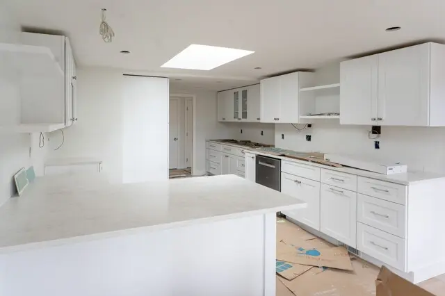 Harwich kitchen remodel in progress by whitcomb building cape cod